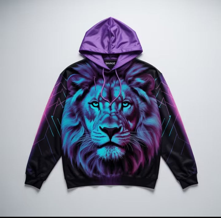 Glitch Lion Hoodie